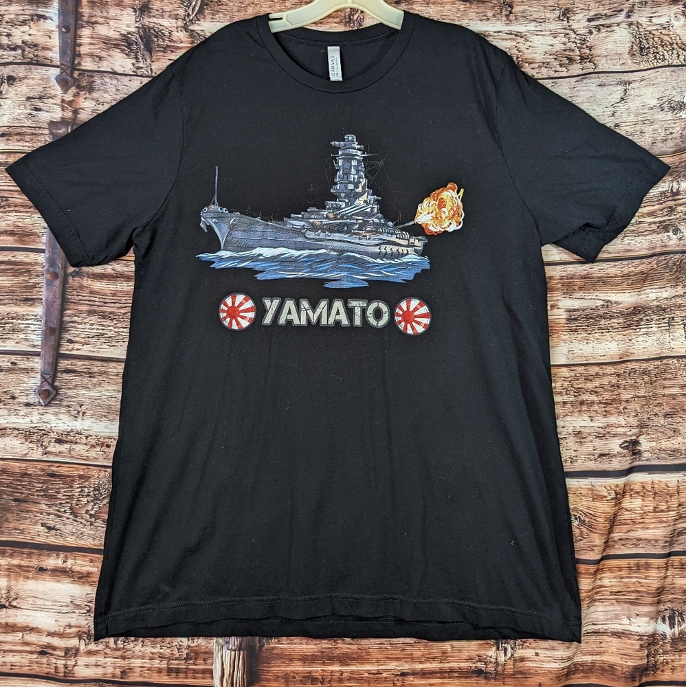 Japanese Battleship World War 2 Yamato Black 2XL